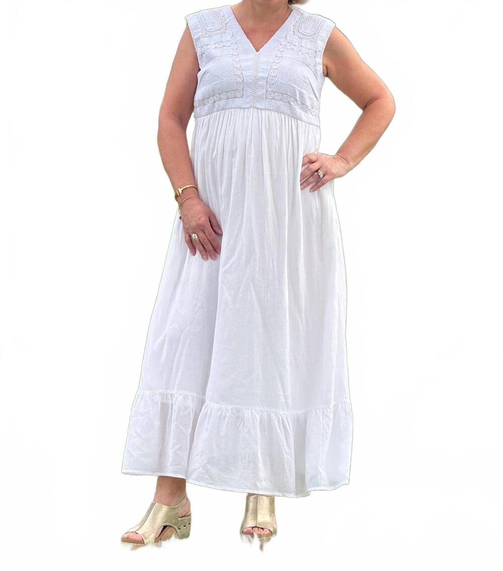 NEW CHARLIE B belle midi dress in natural